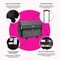 Everything Mary XL 4 Wheel Collapsible Rolling Sewing Machine Storage Case, Artistic Floral